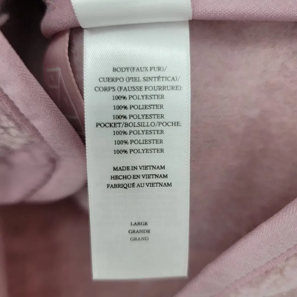 Rails Soft Sherpa Relaxed Fit Plush Sherpa Jacket Coat In Lilac Size Large - Picture 5 of 6